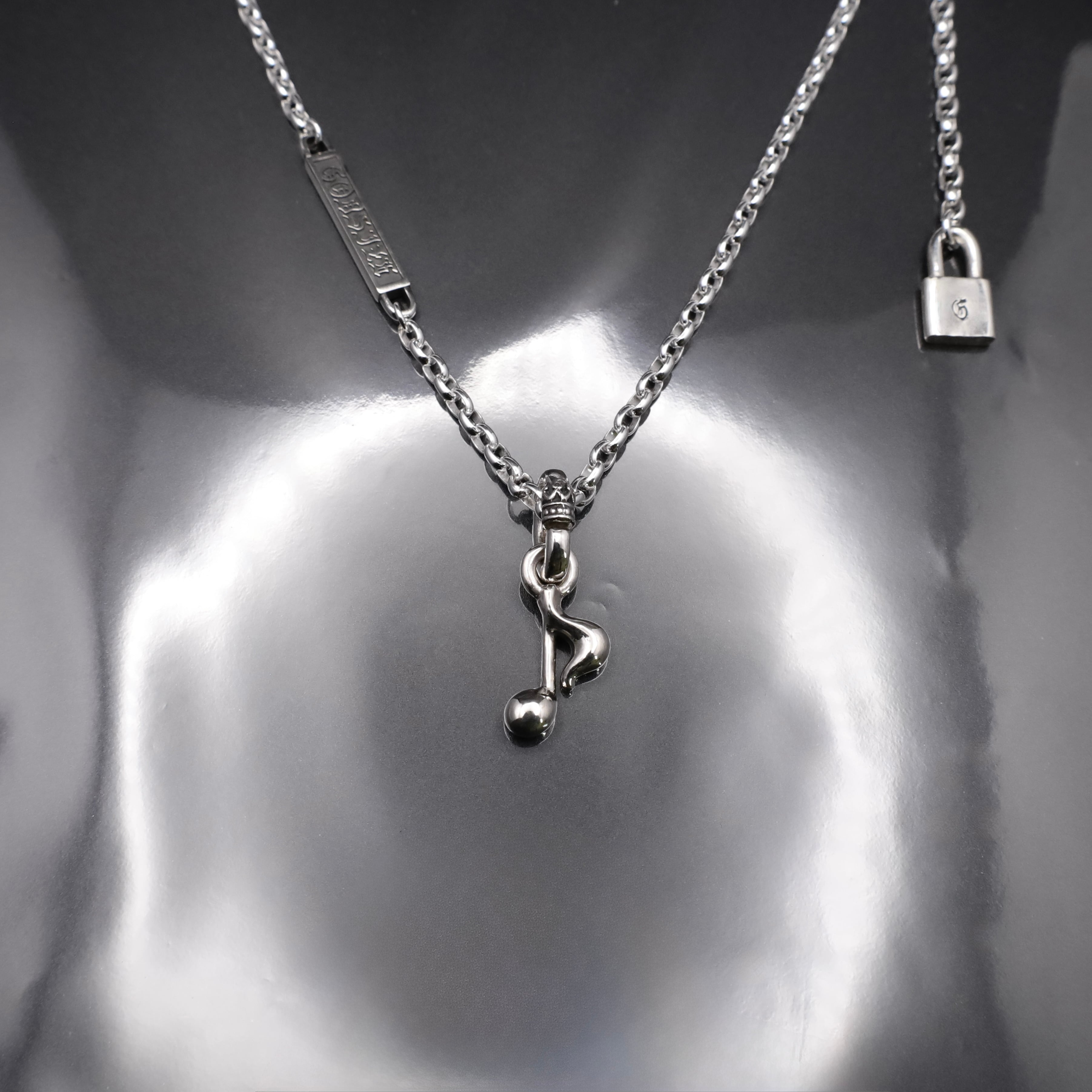 SKULL NECKLACE T-BAR / スカルネックレス Tバー | GODSIZE