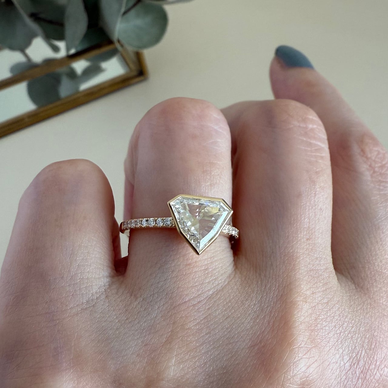 ダイヤモンド デザインリング S4 1.140 ct K18イエローゴールド チェカ