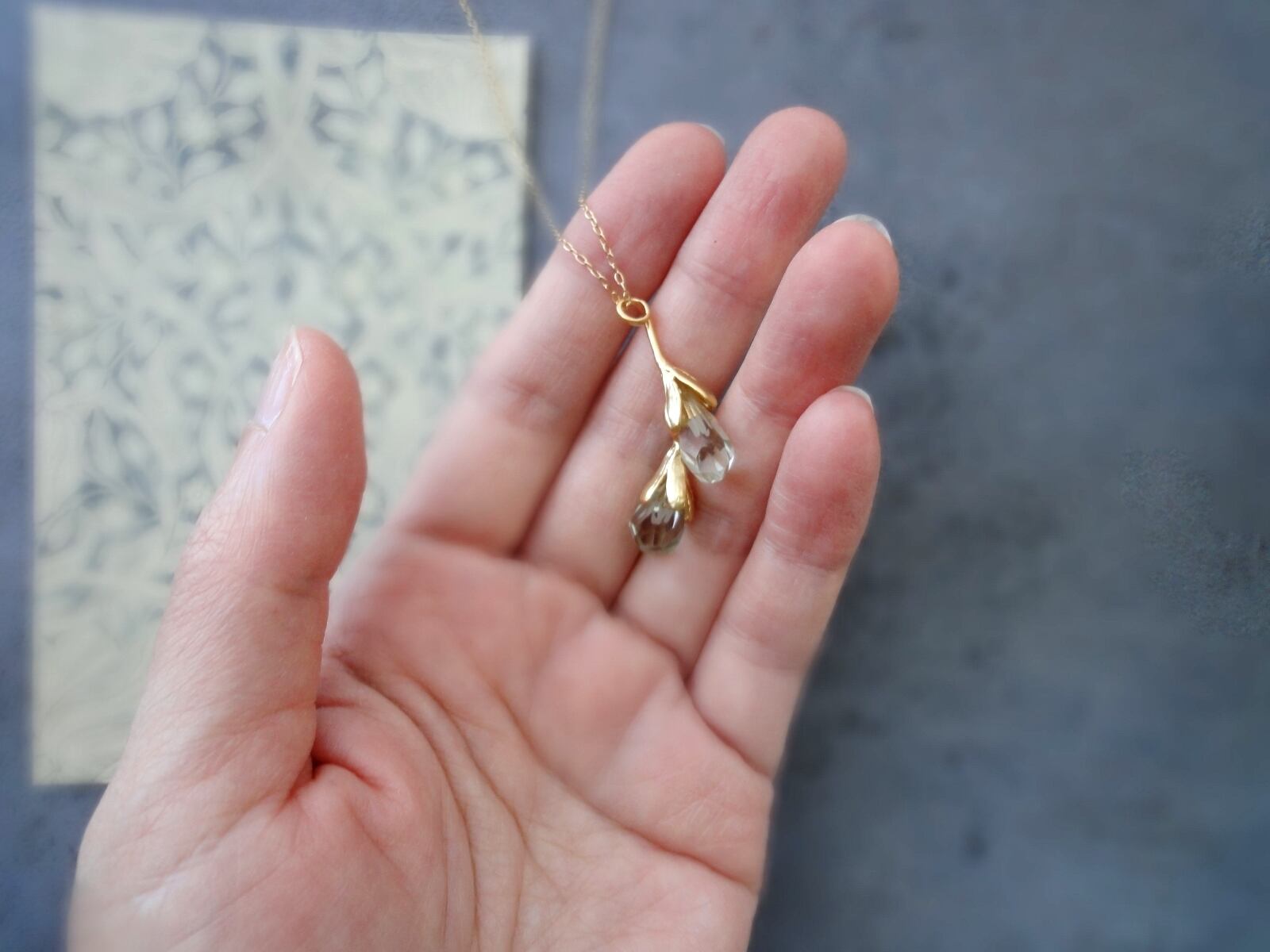 14kgf アメジスト2種の【着せ替え】ブーケチャーム