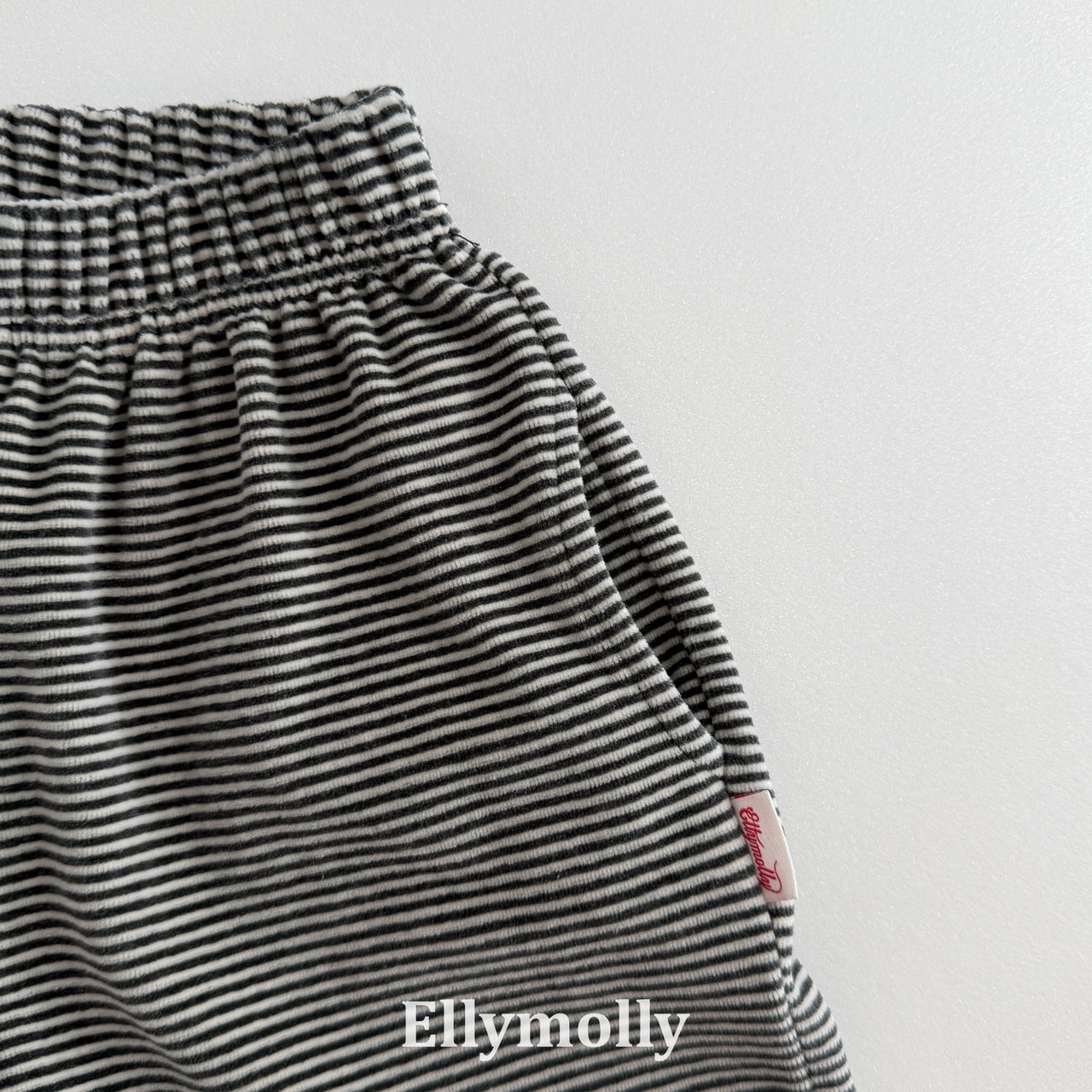 【取寄/韓国直送】Elly mollyベロアボーダーパンツ|秋服|韓国子供服|26/AT