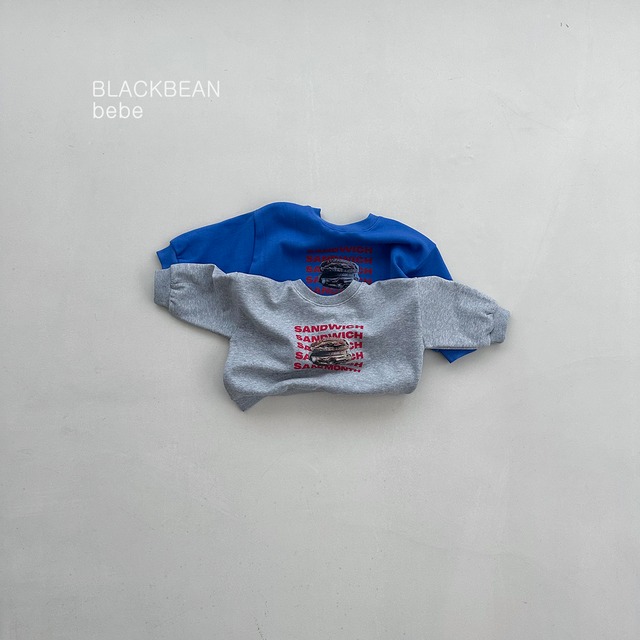 bebe sandwich sweatshirt【blackbean】※9月下旬〜10月上旬発送予定
