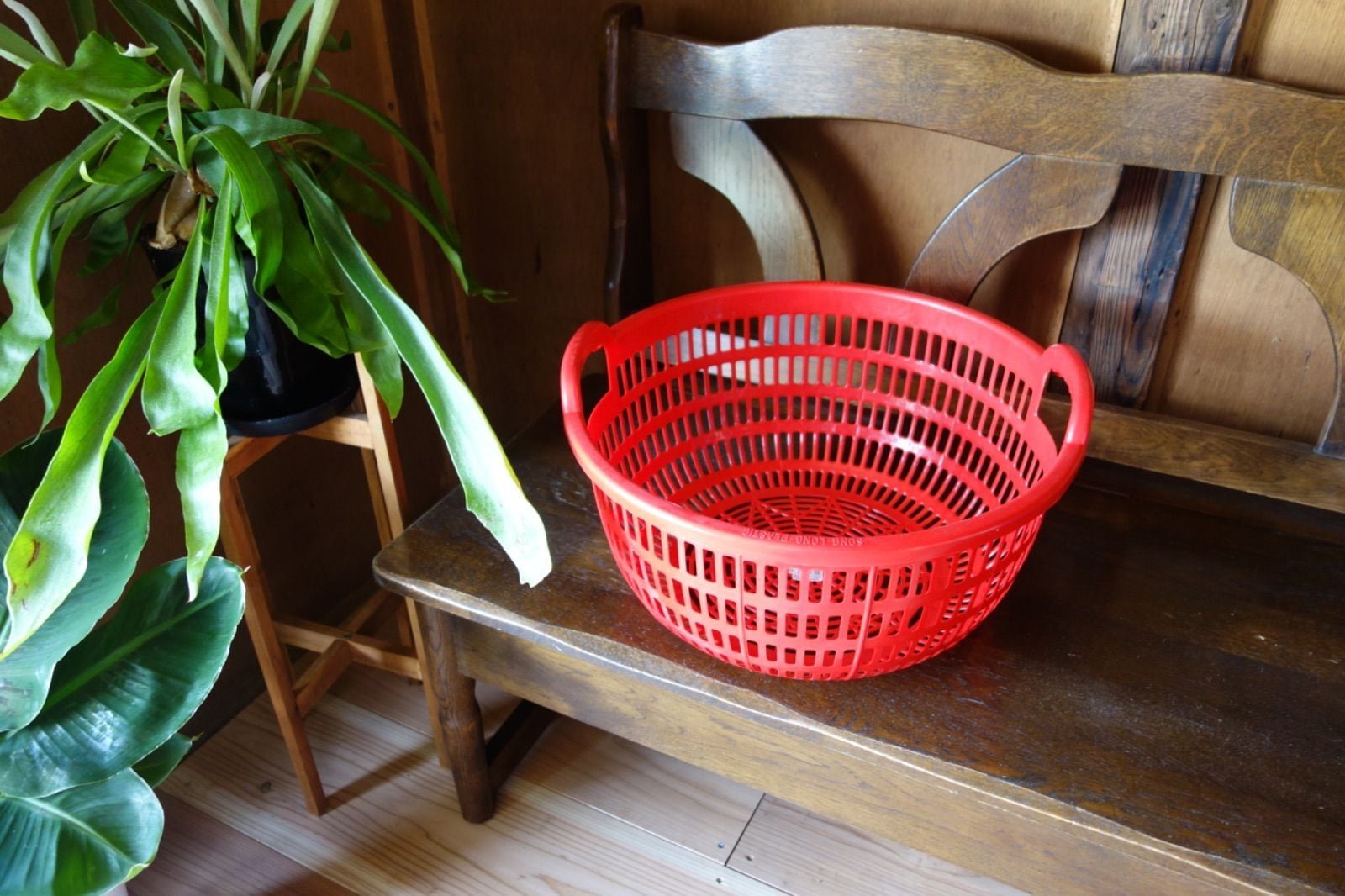 プラスチックバスケット】ランドリーバスケット/プラスチックカゴ/収納