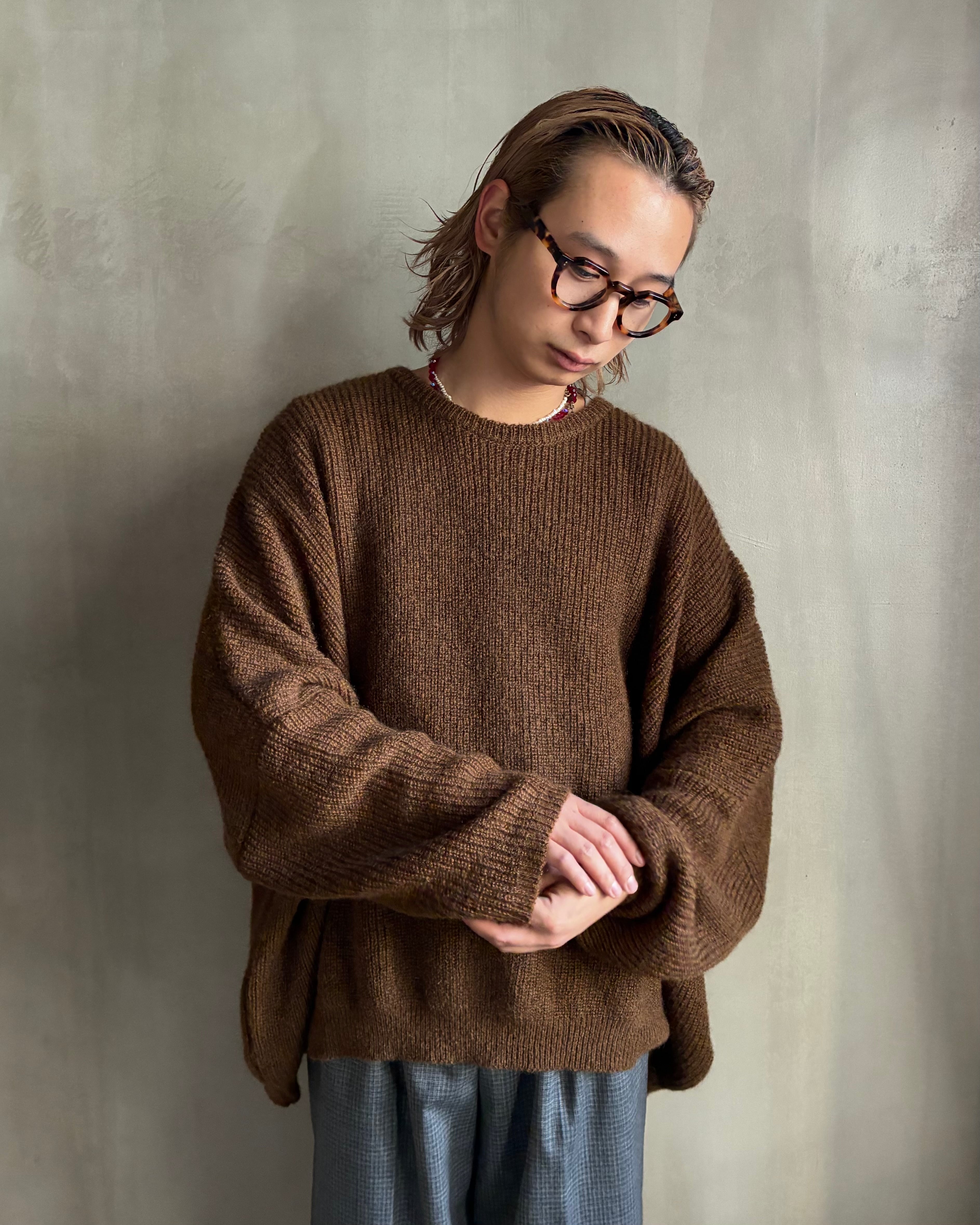 RL 【MOHAIR BIG SWEATER BROWN 】