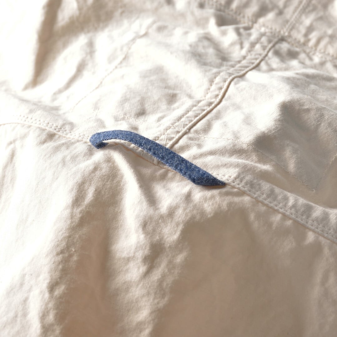 快晴堂 カイセイドウ HAYATE マリンデッキクルーヤッケ・アッシュアイボリー【送料無料】