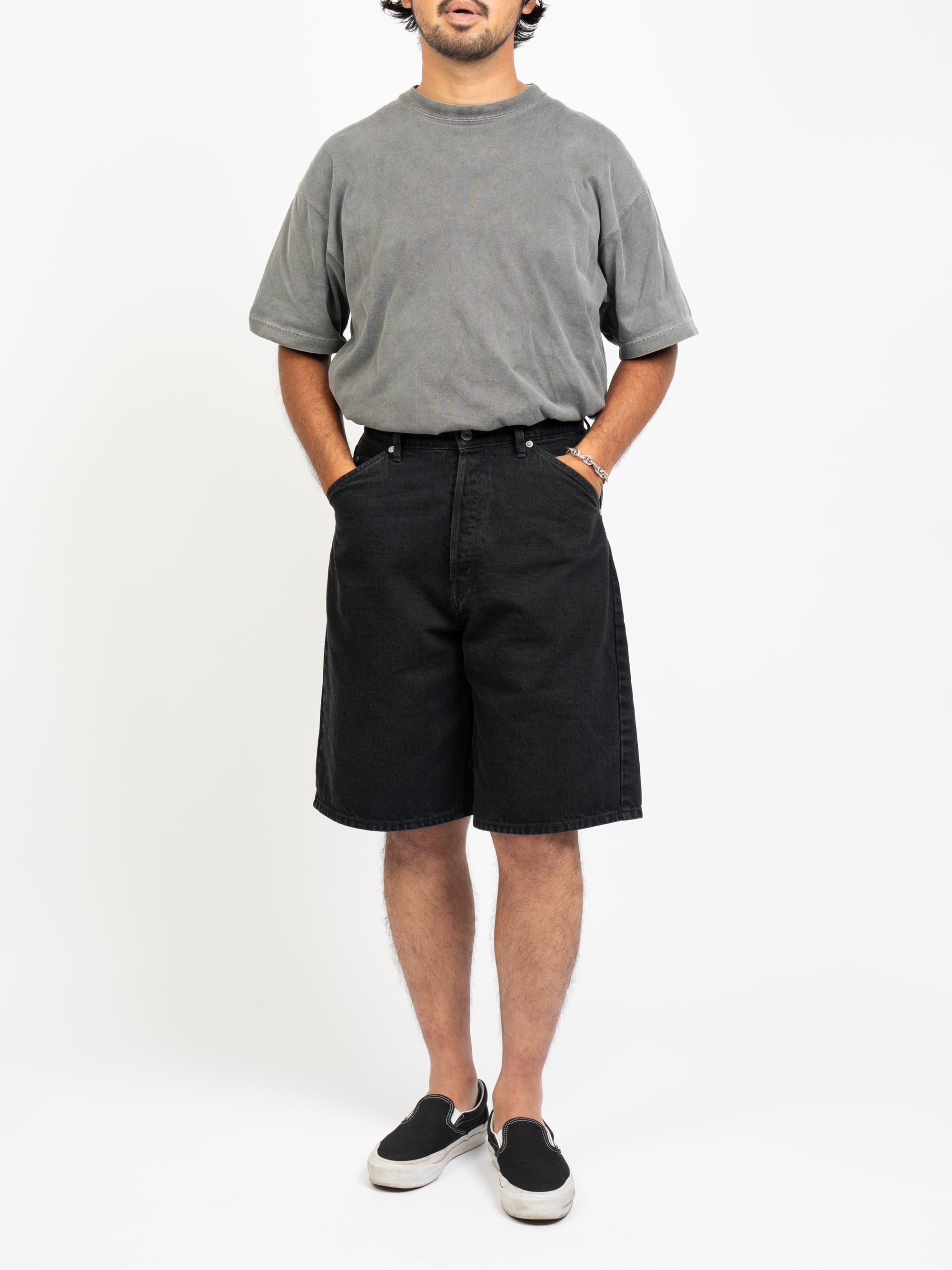 【L】OVY Black Wash Baggy Shorts Black Wash Baggy Shorts | OVY