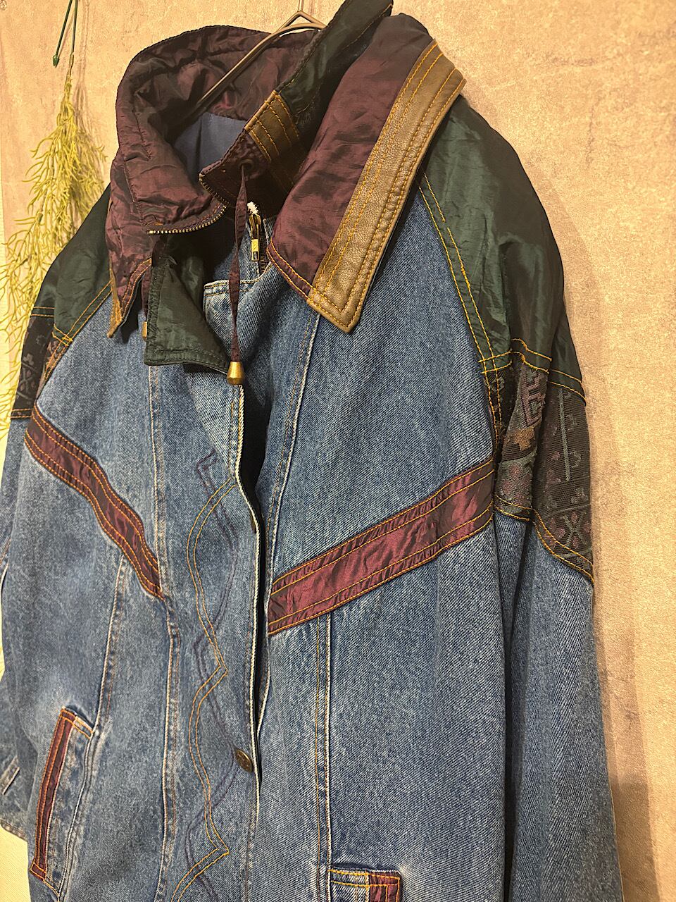 90s Current Seen Patchwork Denim Jacket | 禄 Used & Vintage