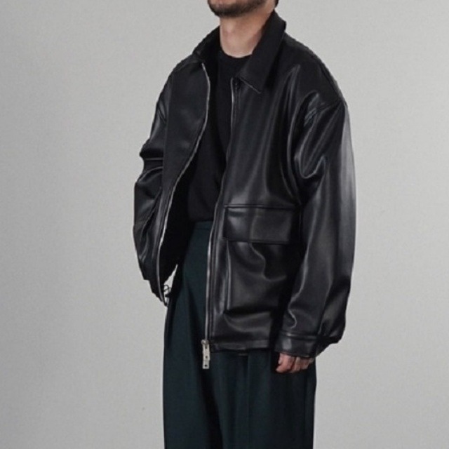 予約販売】ジャケット レザー 革ジャン メンズ ブラック ショート丈 