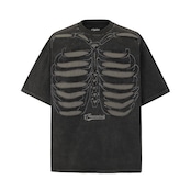 VINTAGE ストリート ロゴ刺繍骨 Tシャツ T1802