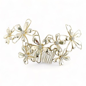 Five-Petaledフラワーモチーフ・ヘッドピース【THH-725GO,SI】