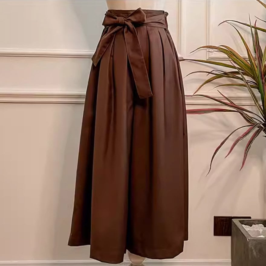 SEASONZ 出荷納期30日 ワイドパンツ 袴 ウエストリボン 和ロリ 着物