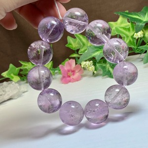 透高レア☆希少な20mm☆ラベンダーアメジスト・ブレスレット