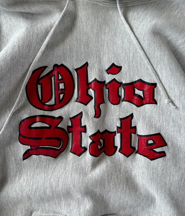 -Champion- Vintage 90s XL Ohio State Reverse Weave Hoodie made in USA