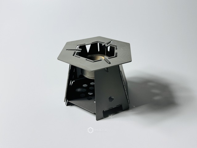 【Topographic Model】Ti Flat Trivet Wide (Laser Engraved / Sandblasted Finish)　Domestic and international sales models