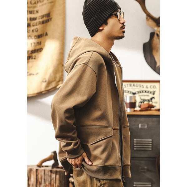 Front zipper design hoodie 402