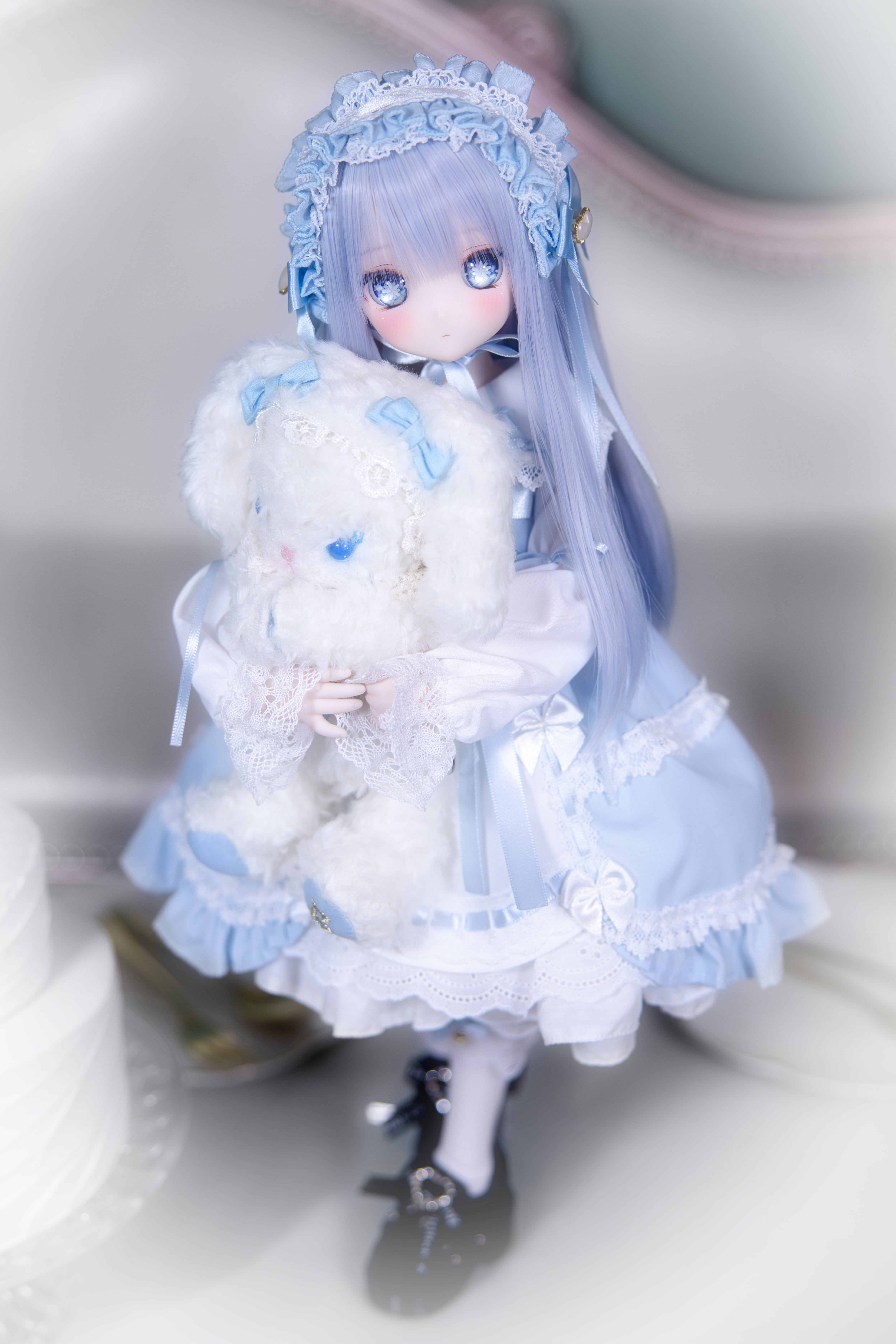 MDD / KUMAKO【懐古ロリィタちゃん（水色）】【Nostalgic Lolita