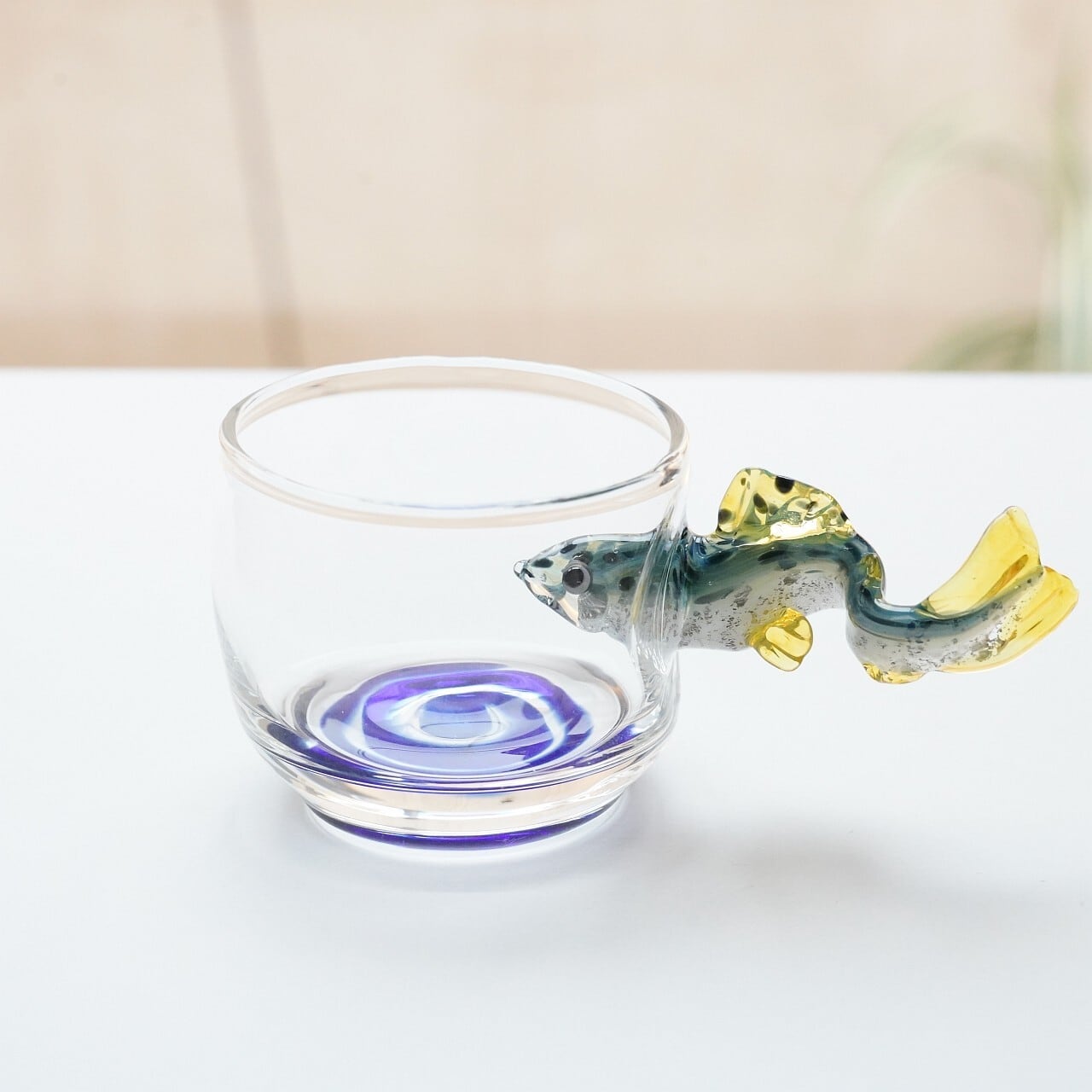 竹川久仁子】耐熱ガラス びわますぐい吞み T-20-B | ろにせら