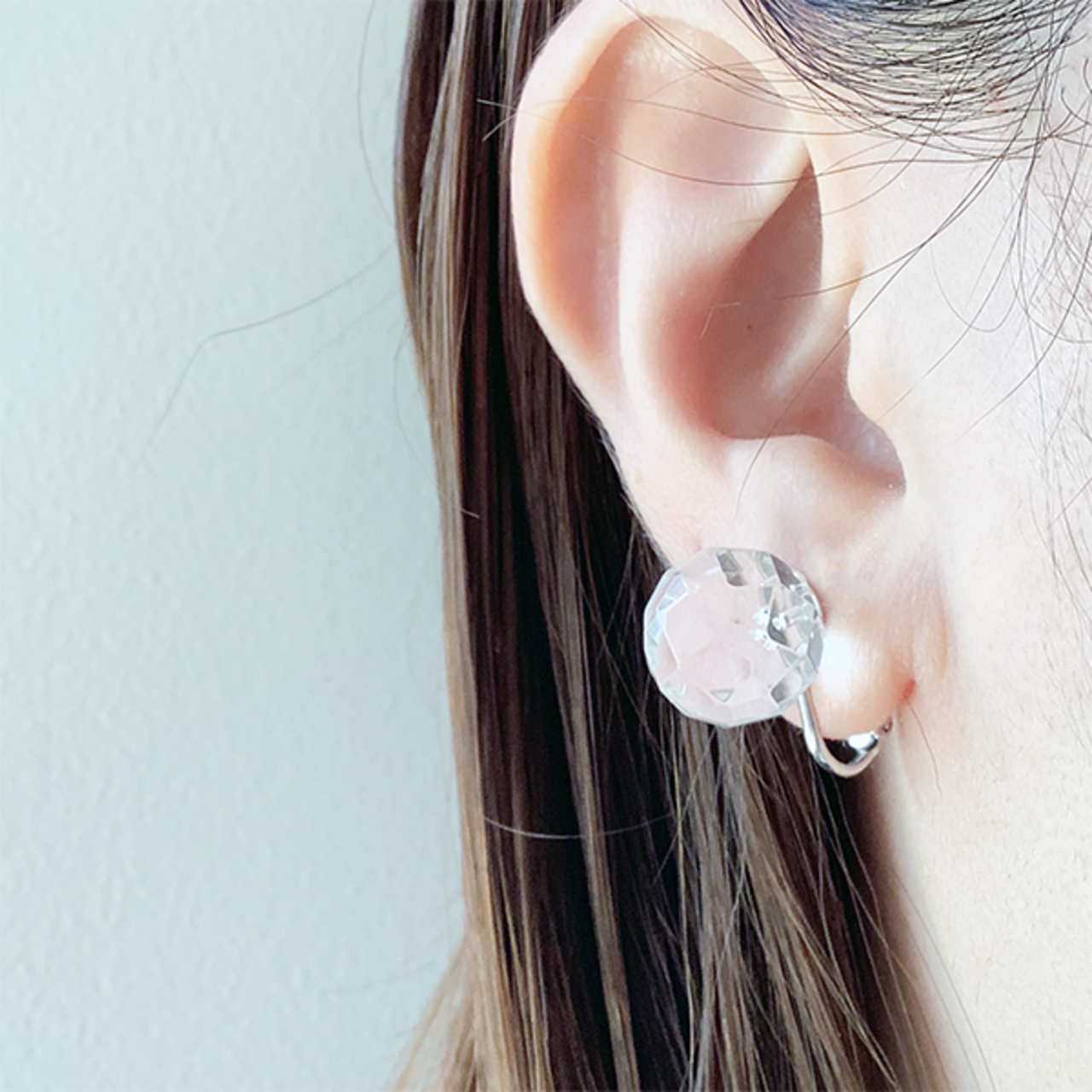 733954 JinkaNezu 大粒水晶 イヤリング/ピアス | JinkaNezu collection