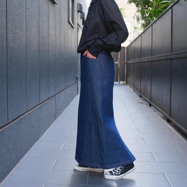 Bilitis dix-sept ans(ビリティスディセッタン )Long Skirt  2912-915 Indigo
