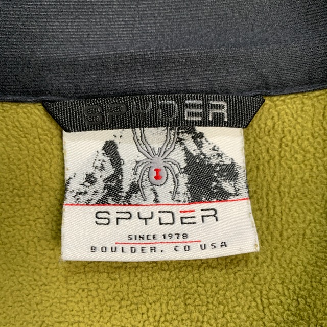 SPYDER スパイダー ハーフジップフリース テックフリース カーキ系 XL