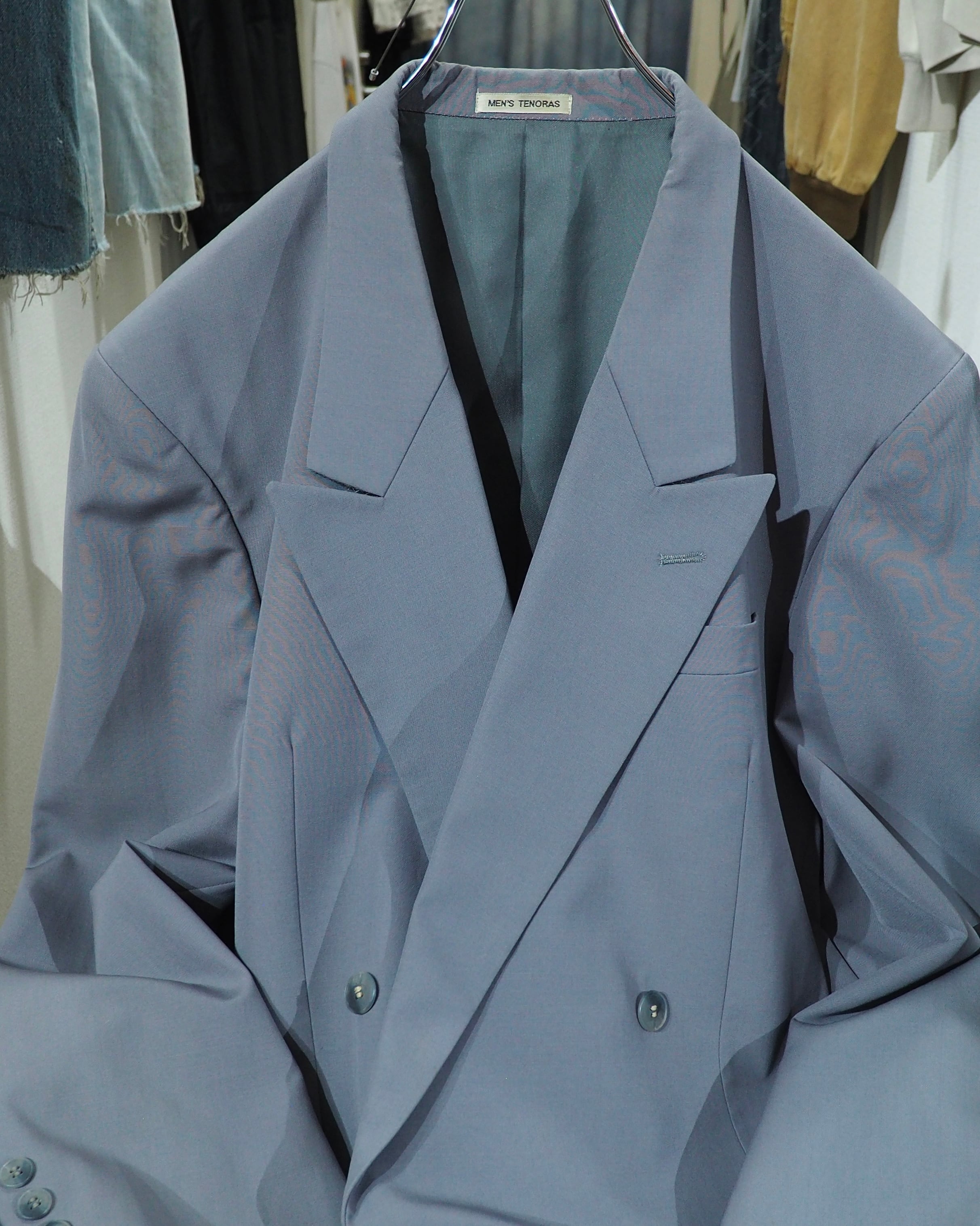 1980 ‐ 90s " MEN'S TENORAS ‐ Pure Wool " Vintage Double Breasted Tailored Jacket