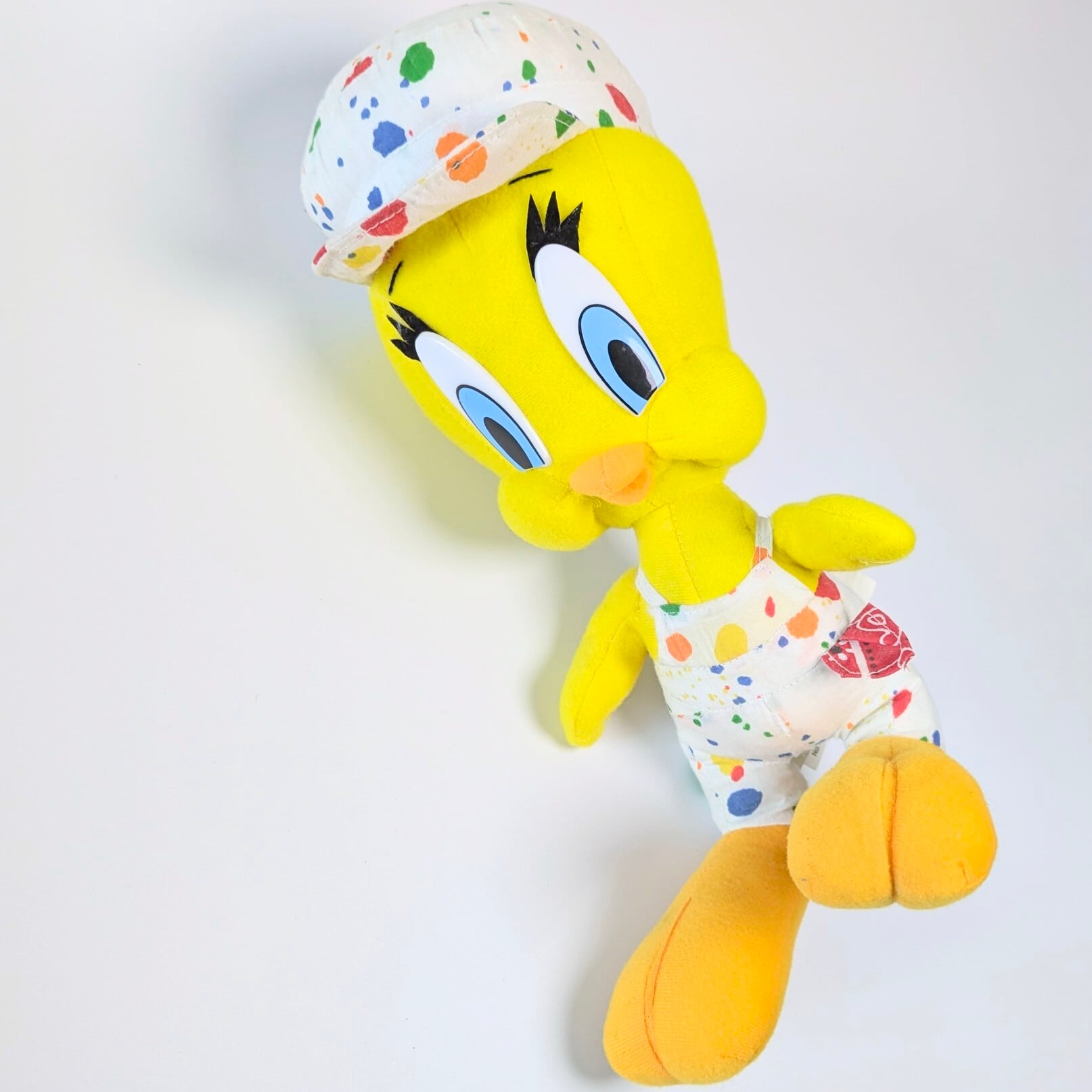 ☆VINTAGE1998☆【 Looney Tunes / ルーニー・テューンズ 】Painter Tweety Bird（ペインター トゥイーティー） プラッシュ / ぬいぐるみ〚アメリカン雑貨 アメトイ〛