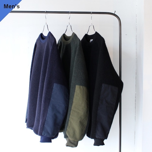 melple ウールパイルニットプルオーバー Marced Wool Crewneck