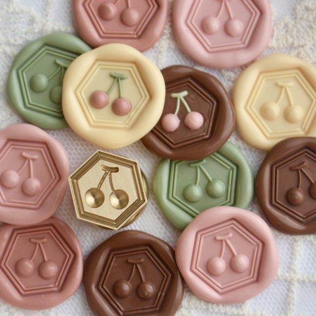 【SELECT】Wax Seal Stamp │Cherry【15mm】