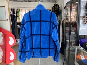 supreme grid taping velour jacket