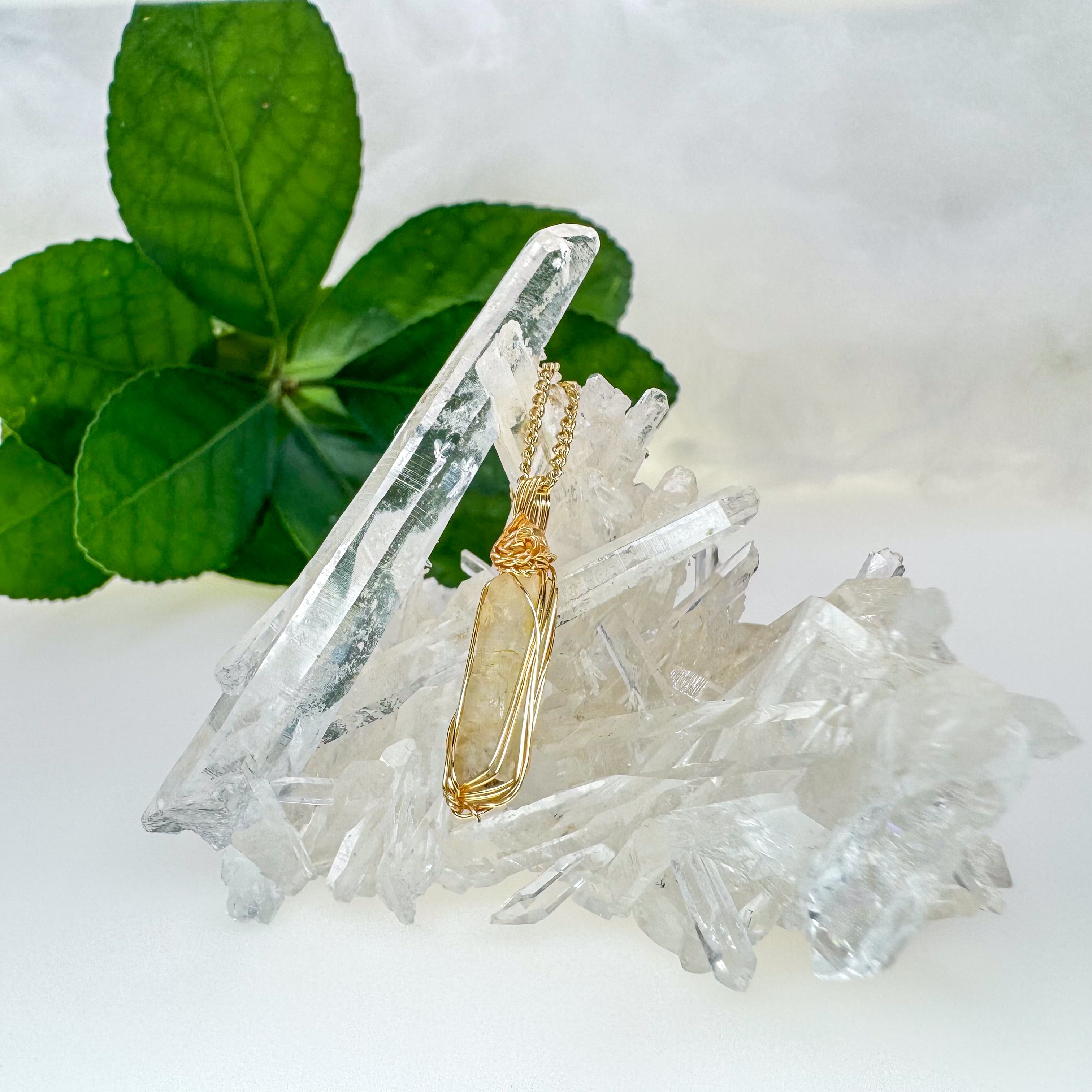 高千穂水晶ネックレス | sunday shop〜宮崎水晶アクセサリー〜