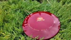 ペトリキウカ塗りのプレート （ティモシェンコ作）20cm