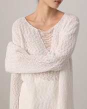 Damage veck oversized Knit L0084