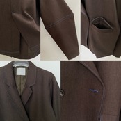 special price【9月上旬発送】[3piece] color stitch set/brown