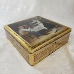 ヴィンテージ缶　お菓子缶　鍵穴あり鍵なし　ティータイム　ベルギー製 12otdz13