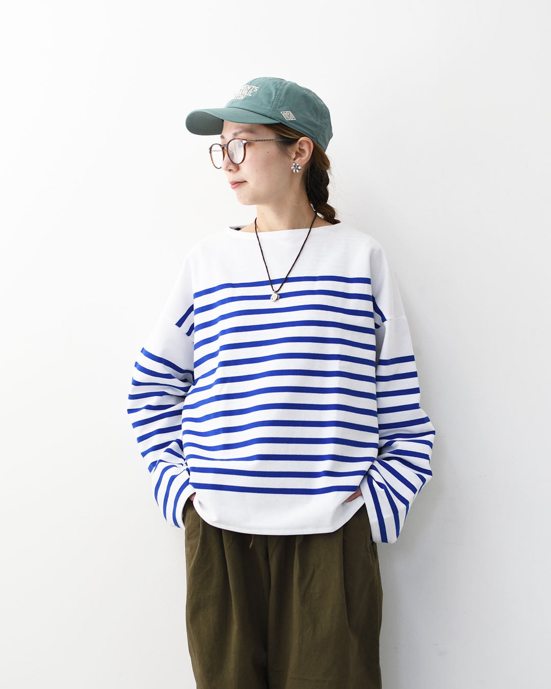 ORCIVAL [オーチバル・オーシバル] Rachel Boat Neck Wide Sailor T