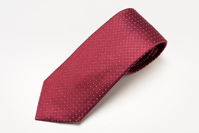 ≪VANNERS＆musterdTIES別注≫　350end　silk100％　spot tie　〈red〉