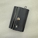 A WALLET (3つ折り/tri-fold type)・Black × Black/コンパクトな3つ折り財布