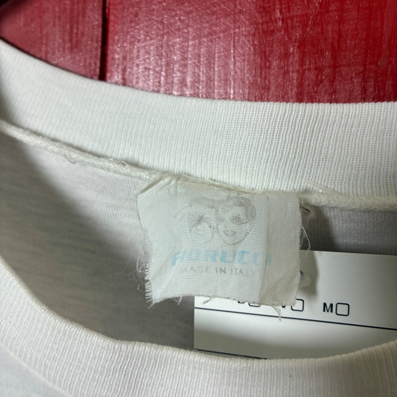 90s ITALY製 FIORUCCI シングルステッチTシャツ エンジェル 白