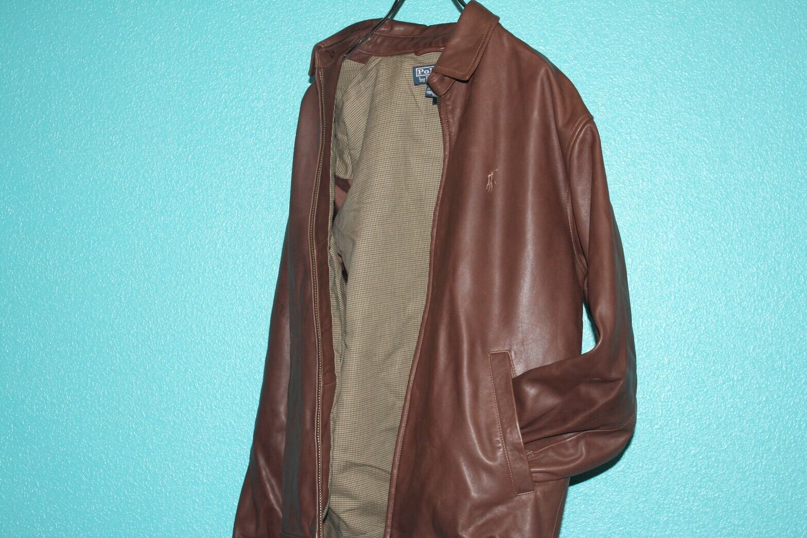 90s Ralph Lauren Lamb Leather Swing Top | VOLAR