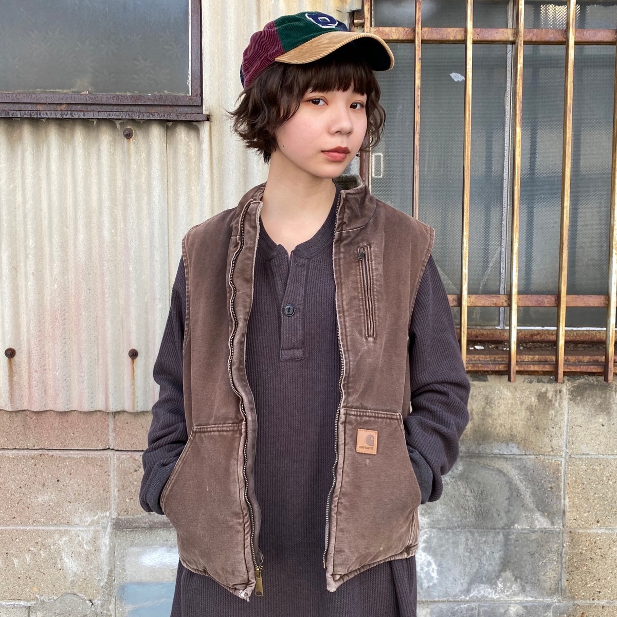90s Wrangler HERO ダックベスト 裏地ボア Mサイズ Carhartt 