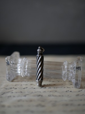 純銀　シャトレーンアイテム　クレヨン　フランスアンティーク　アンティークのある暮らし