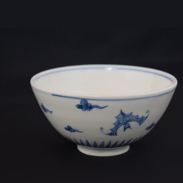 須藤拓也 TAKUYA SUDO 染付飯碗 （蝙蝠） | les trois entrepôts / レ