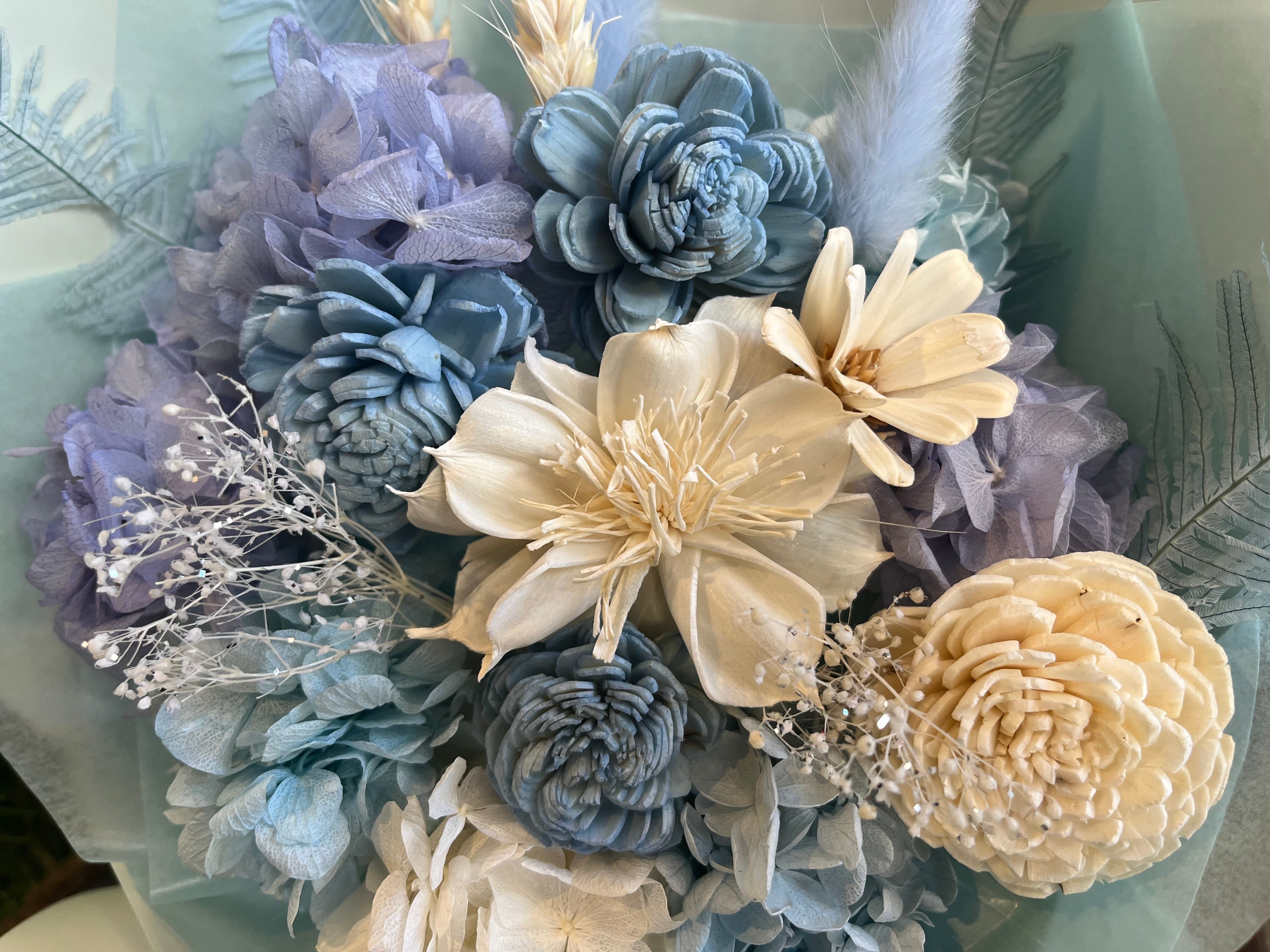 プリザーブドフラワー 花束 ギフト｜スタンディングブーケ（花瓶不要