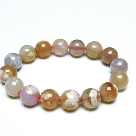 チェリーブロッサムアゲート ブレスレット 桜瑪瑙 13mm [M便 1/10] 111-26448