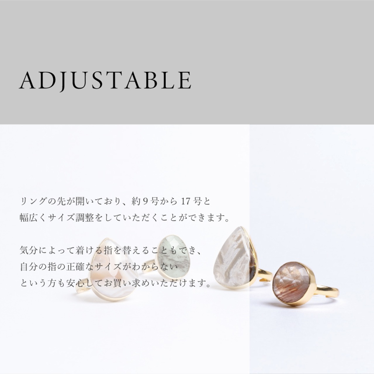 【MARKET】SINGLE STONE RING 3831