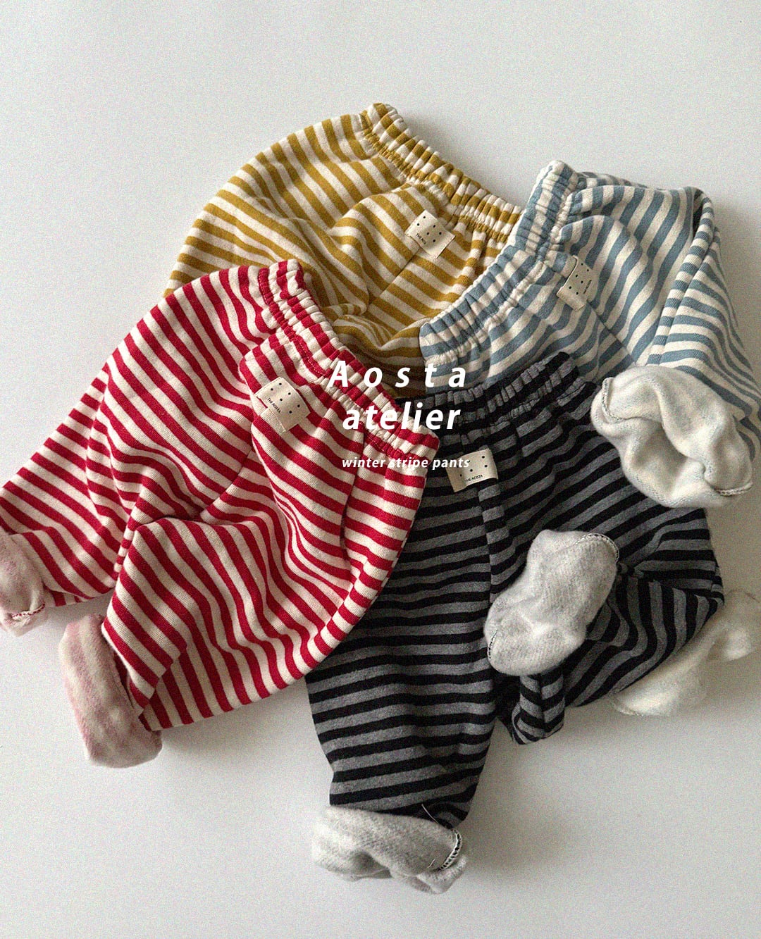 【予約】aosta ボーダーパンツ