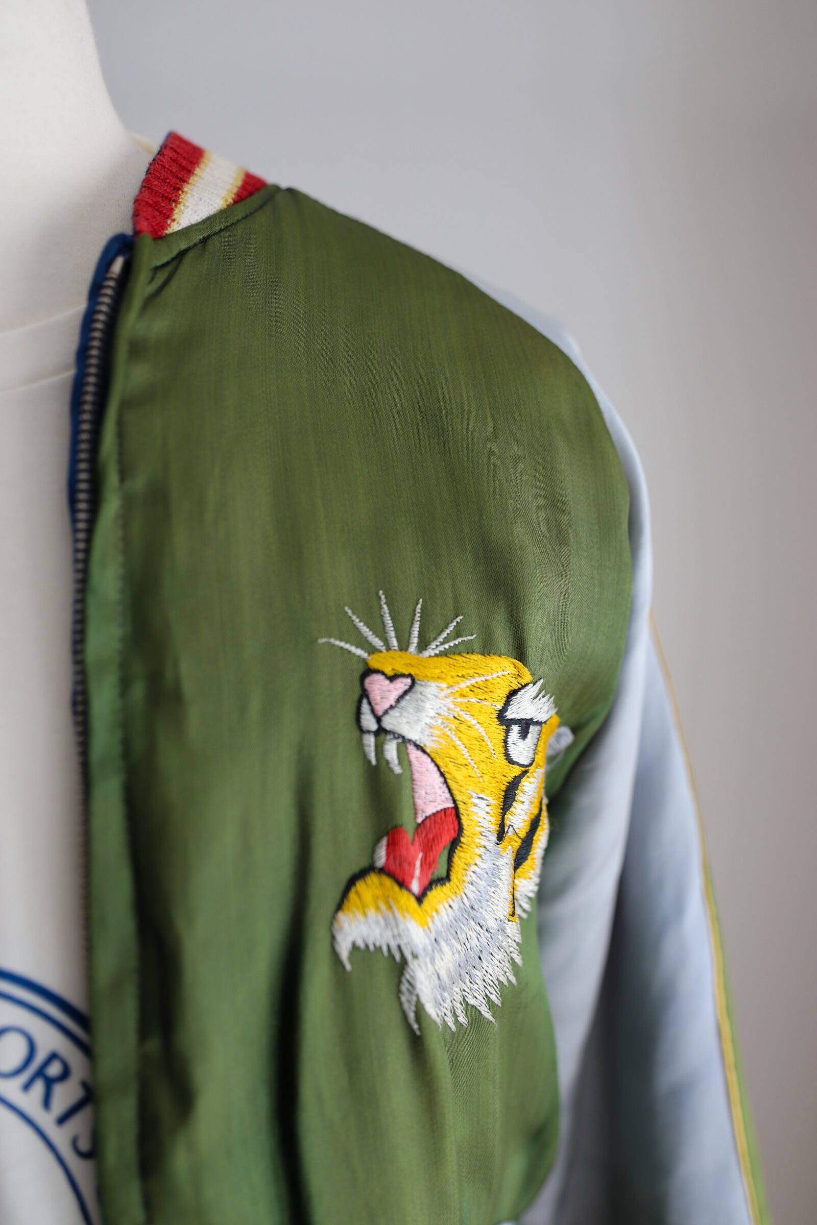 美品】50s special souvenir jacket vintage U.S. military satin