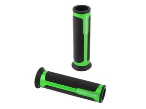 【在庫処分】ポッシュフェイス(POSH FAITH) バイク用グリップ ハイブリッドグリップ 左右セット φ22.2mmオートバイハンドル用 ライムグリーン 010672-28-10