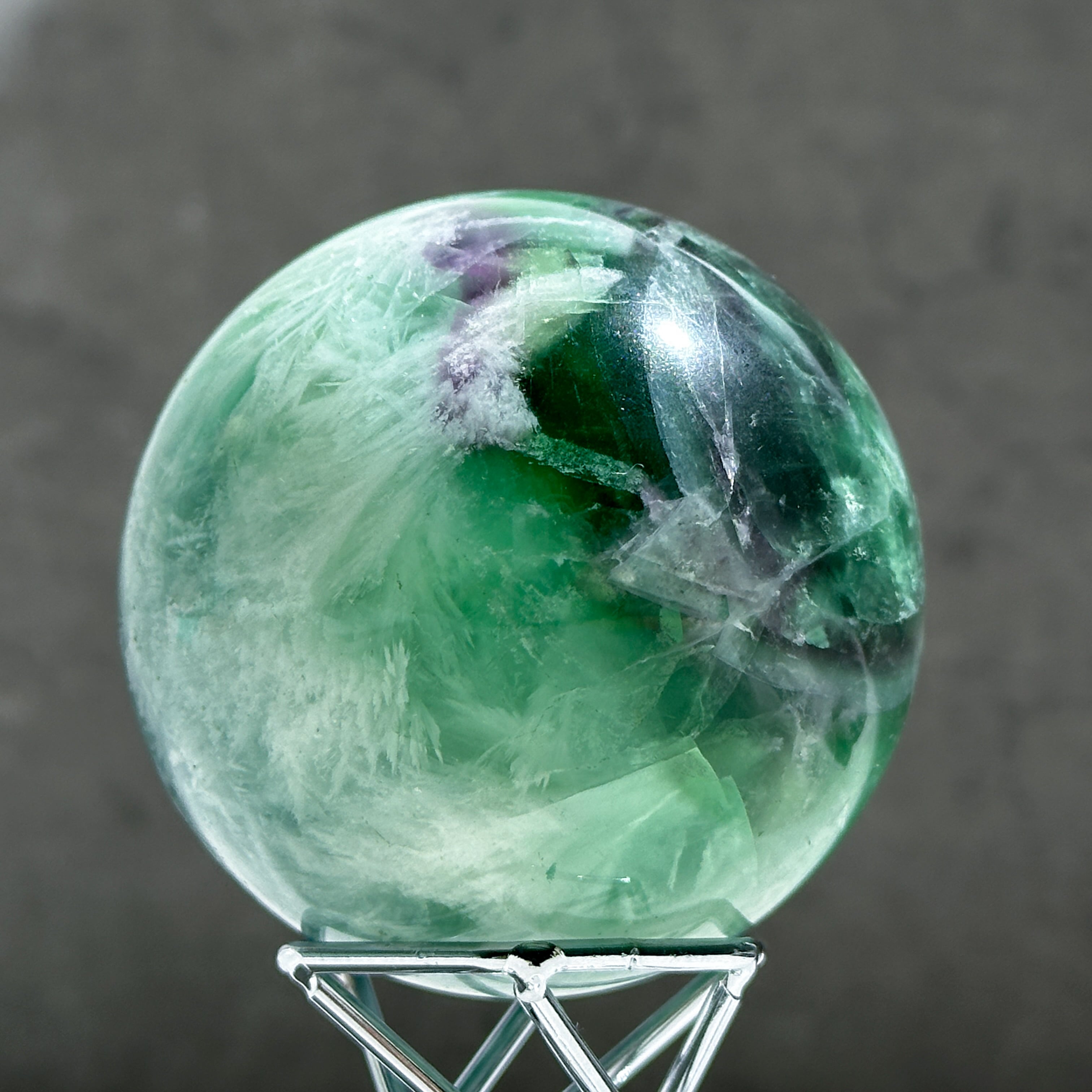 エンジェルフェザーフローライト スフィア22◇ Angel Feather Fluorite