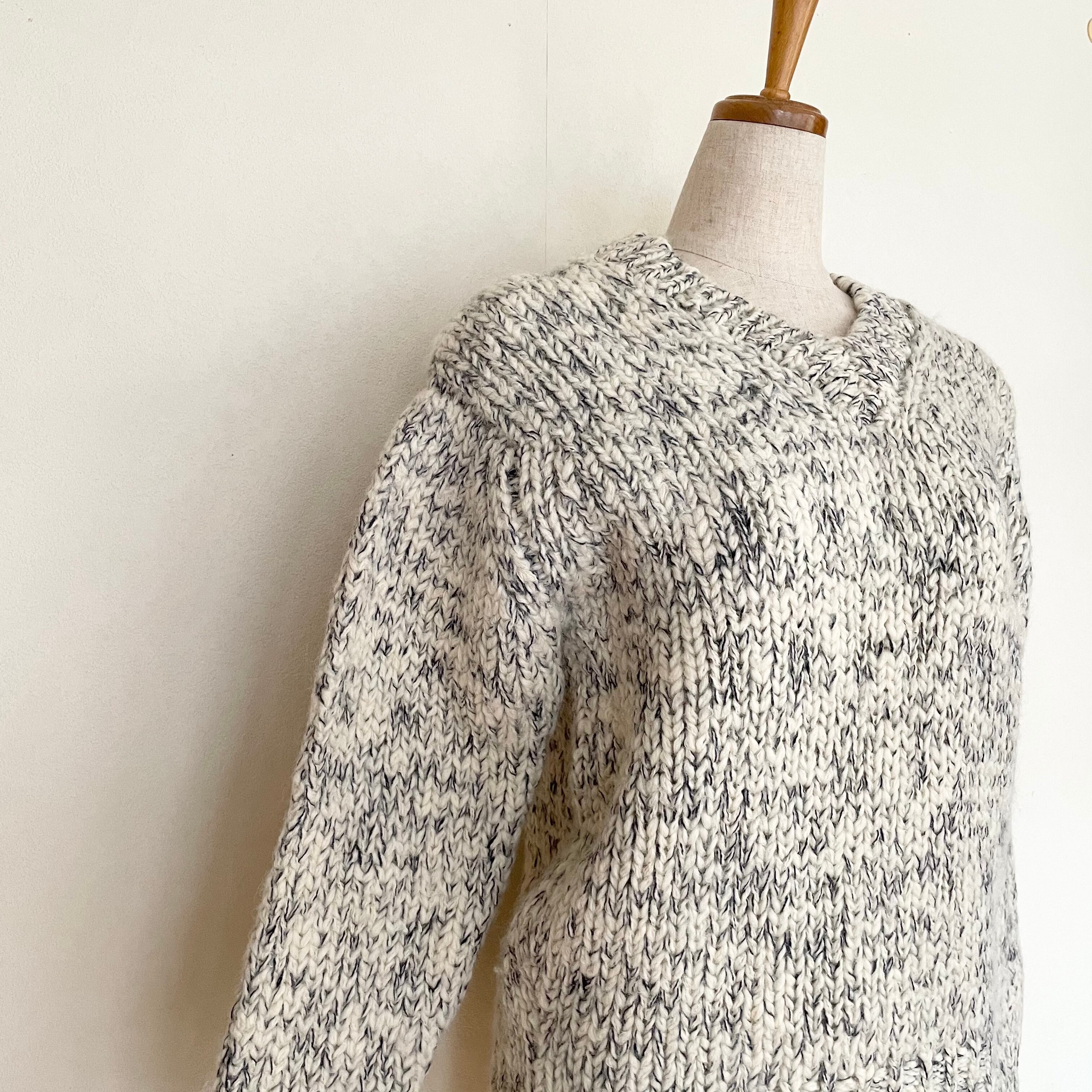 80s hand knit sweater