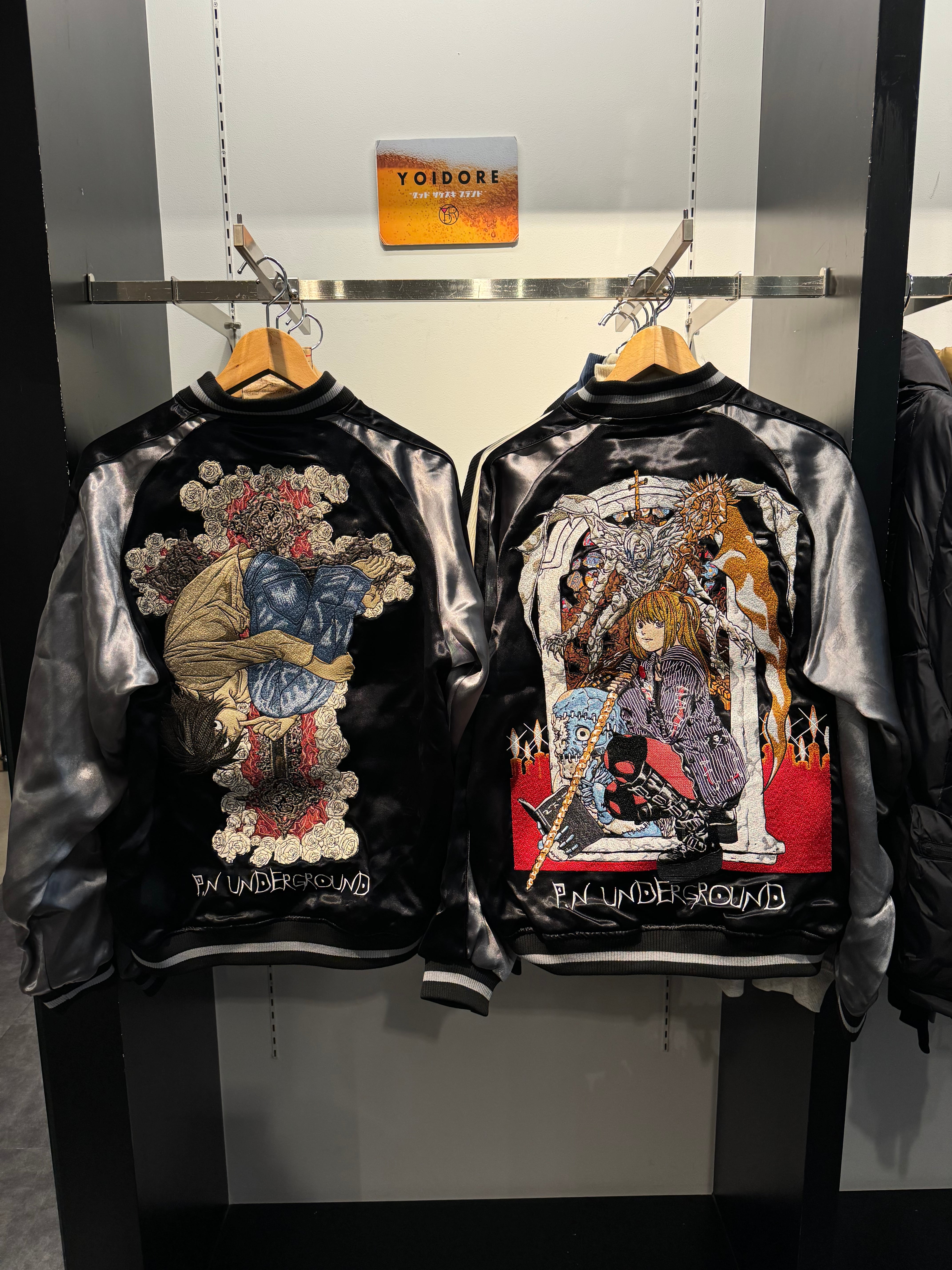 P.N.U×DEATHNOTE（デスノート）エルスカジャン 744121 93BLACK×SILVER